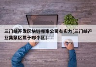 三门峡开发区块链哪家公司有实力[三门峡产业集聚区属于哪个区]